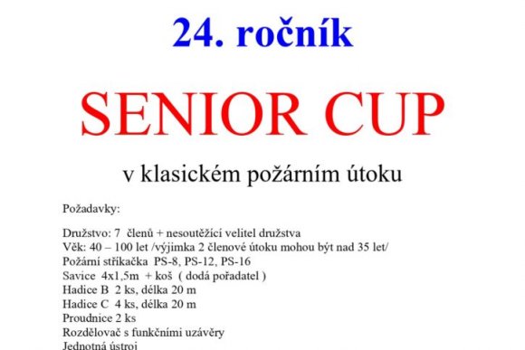 Senior cup - hlavní náhled