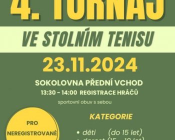 Turnaj ve stolním tenisu