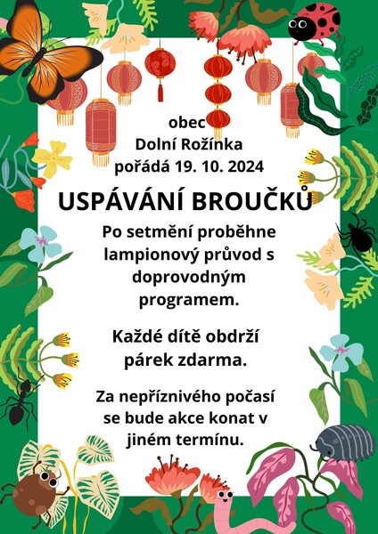 Dolni Rozinka upsavani broucku